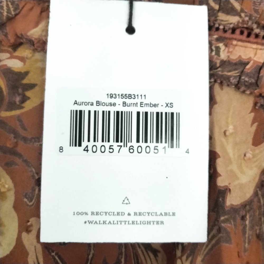 Spell & the Gypsy Aurora Blouse in Burnt Umber XS NWT - Picture 6 of 7
